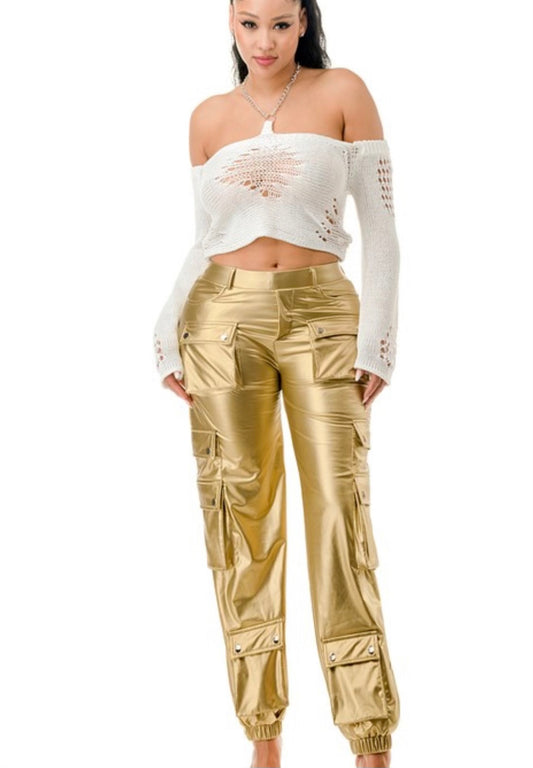 900 Metallic Joggers