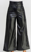 615 “Wide leg faux leather” pants