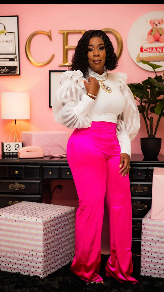“Pinky” Satin Pants