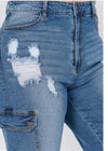 Distressed Cargo Jeans Plus (6)